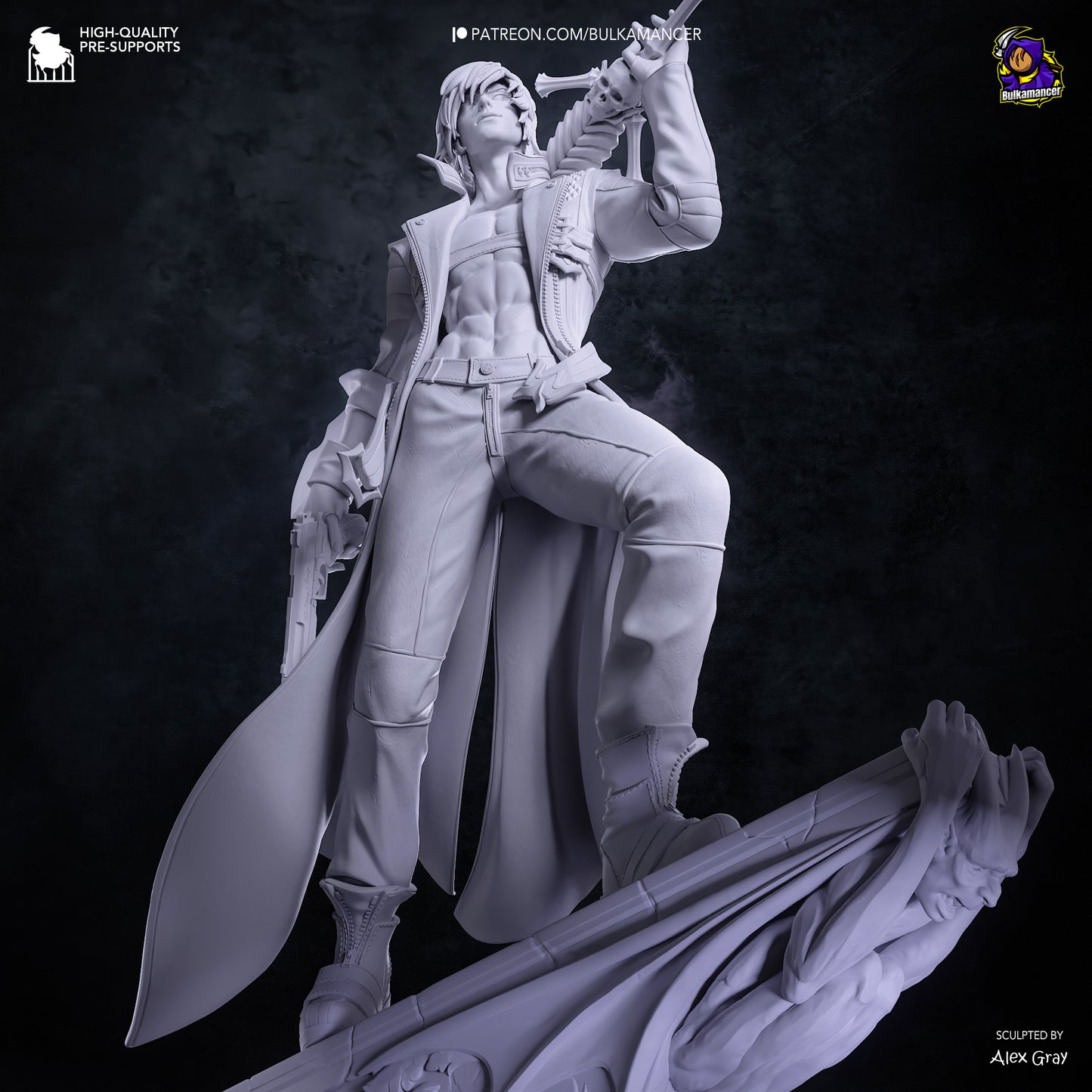 Dante Statue 3D-Printed Kit