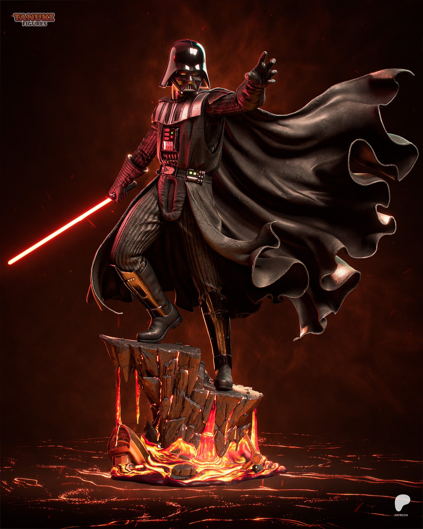 Darth Wader Statue 3D-Printed Kit