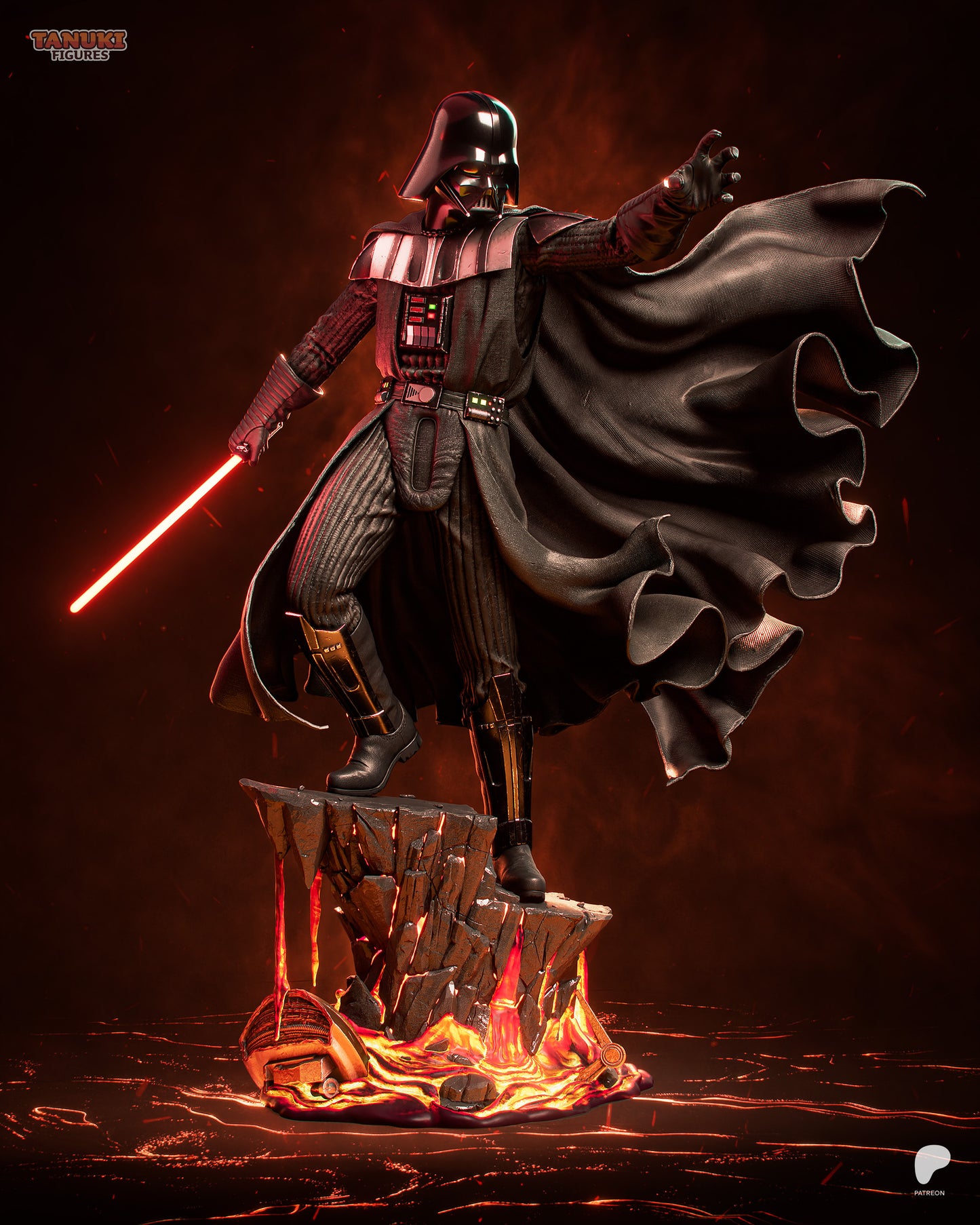 Darth Wader Statue 3D-Printed Kit