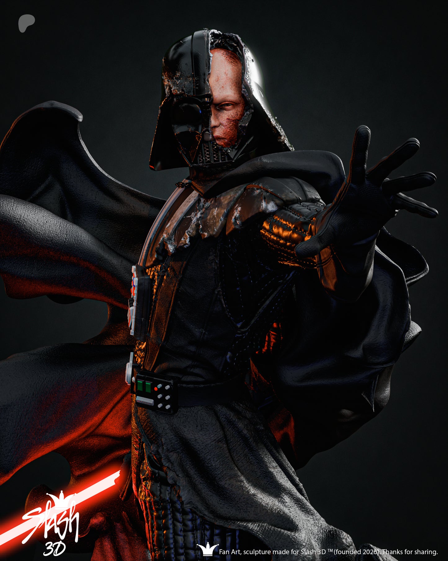 Darth Vader Statue 3D-Printed Kit