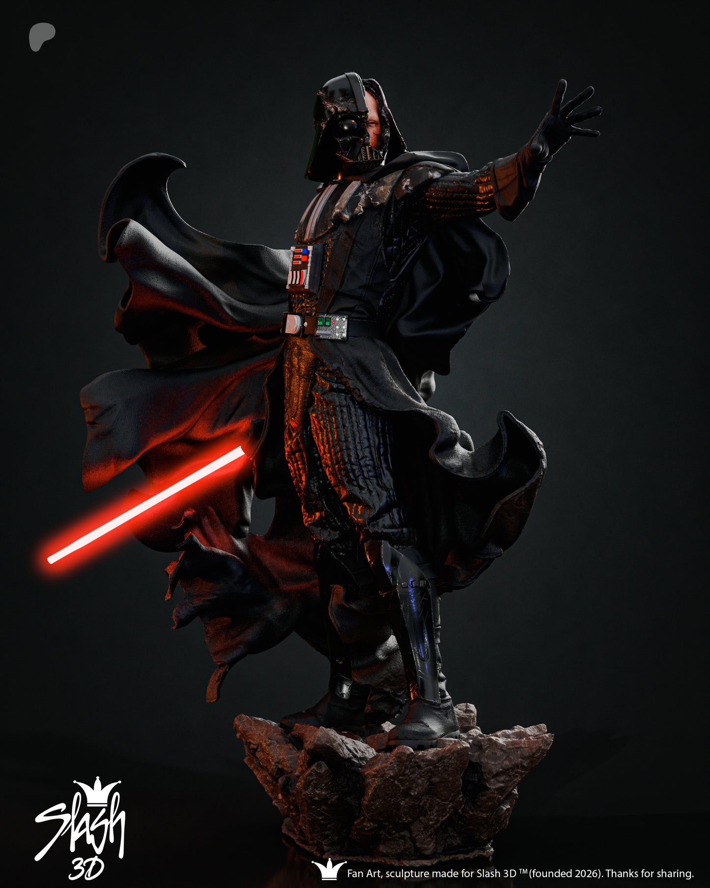 Darth Vader Statue 3D-Printed Kit