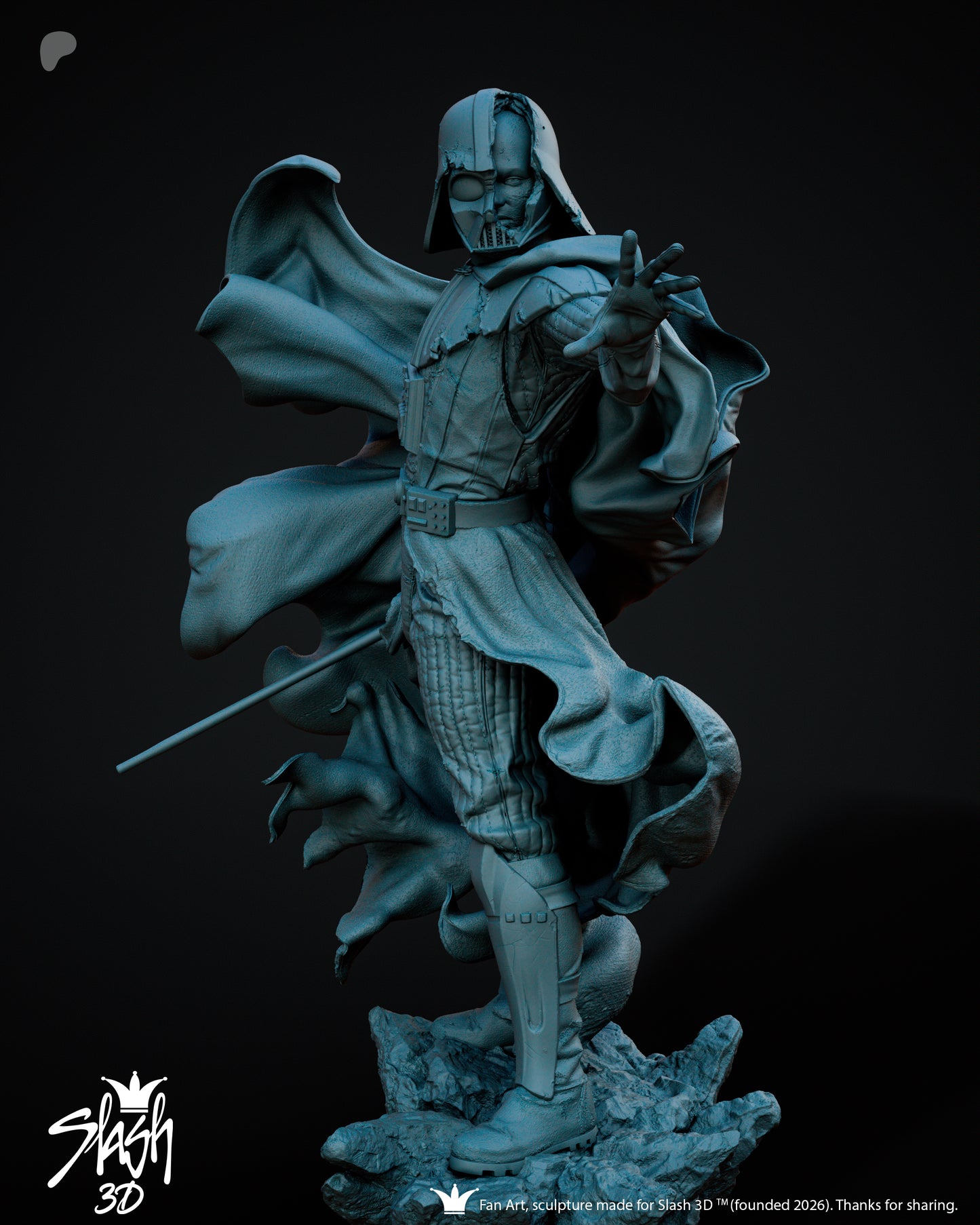 Darth Vader Statue 3D-Printed Kit