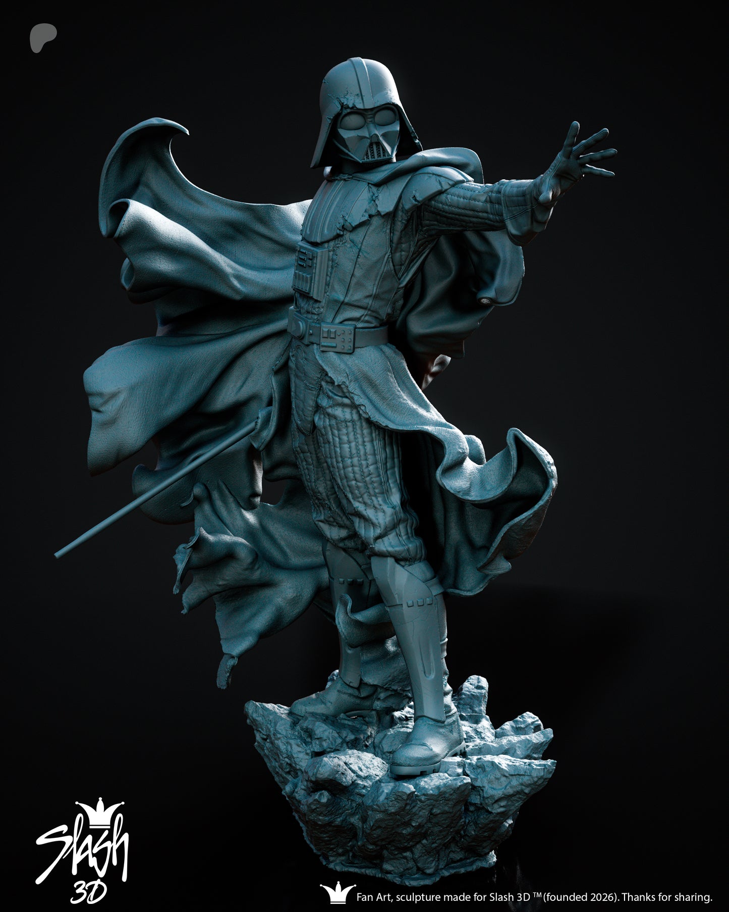 Darth Vader Statue 3D-Printed Kit