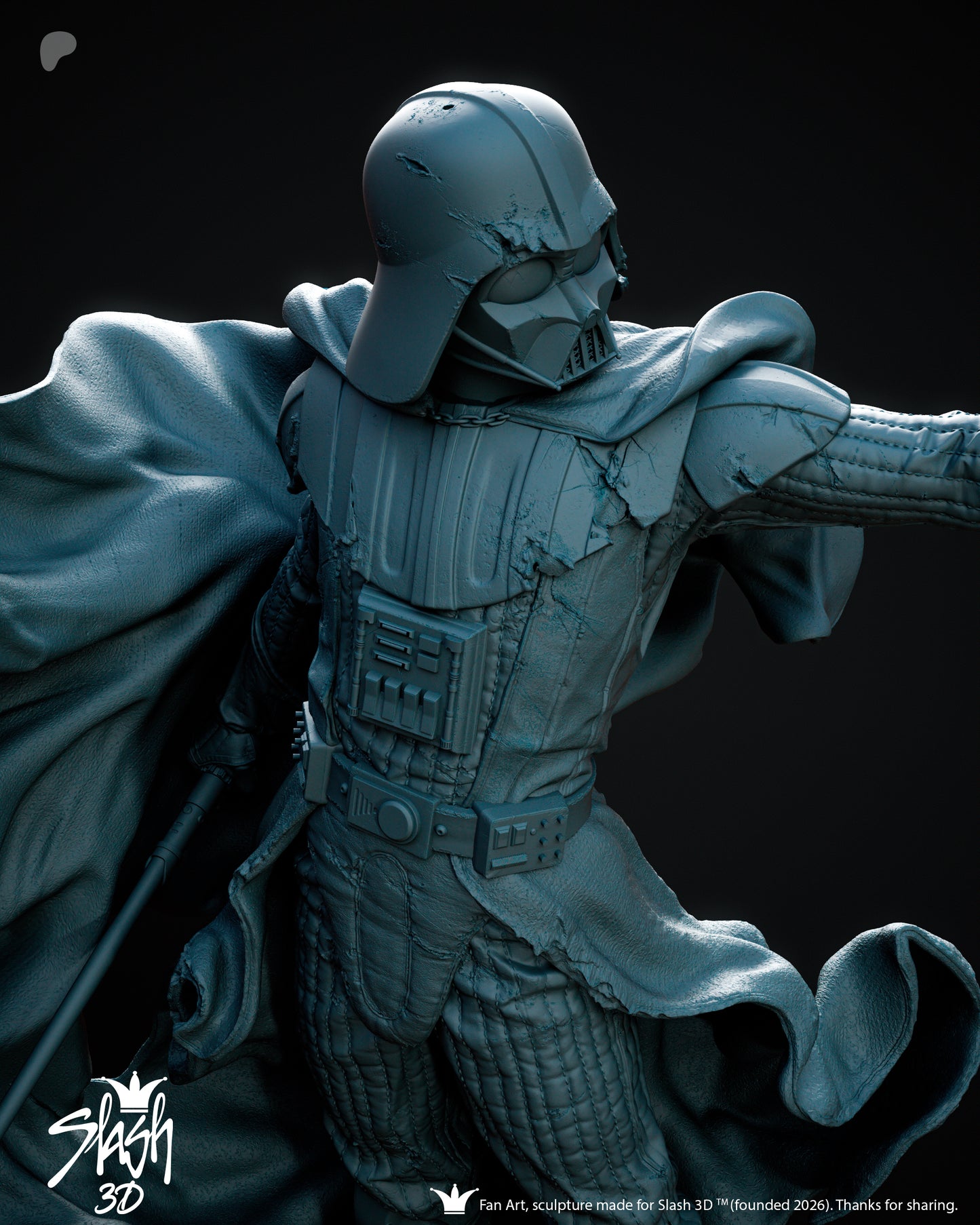 Darth Vader Statue 3D-Printed Kit