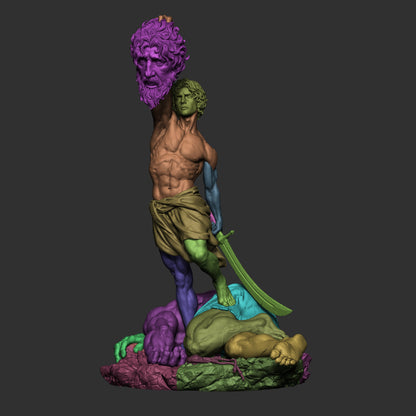 David Vs Goliath Statue 3D-Printed Kit