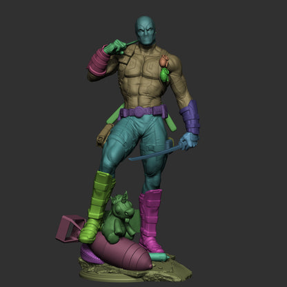 Deadpool Statue 3D-Printed Kit