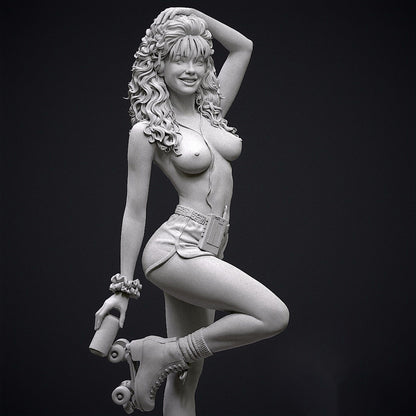 80's Roller Girl Statue 3D-Printed Kit