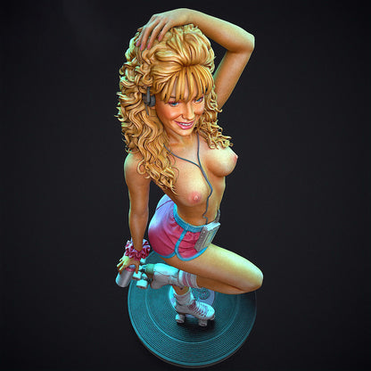 80's Roller Girl Statue 3D-Printed Kit