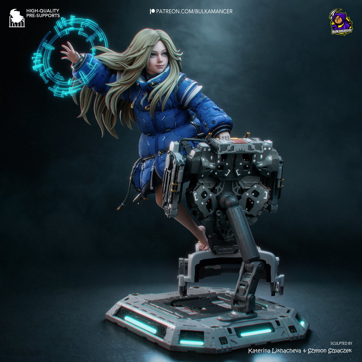 Diana (Pragmata) Statue 3D-Printed Kit