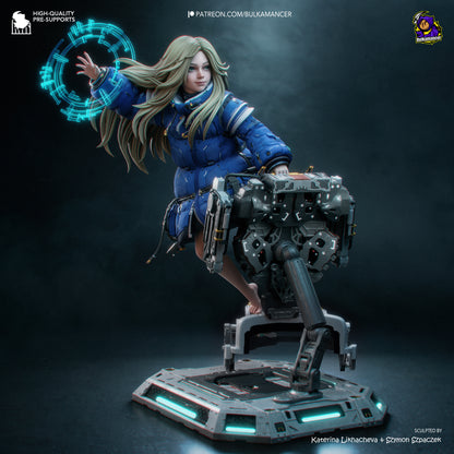 Diana (Pragmata) Statue 3D-Printed Kit