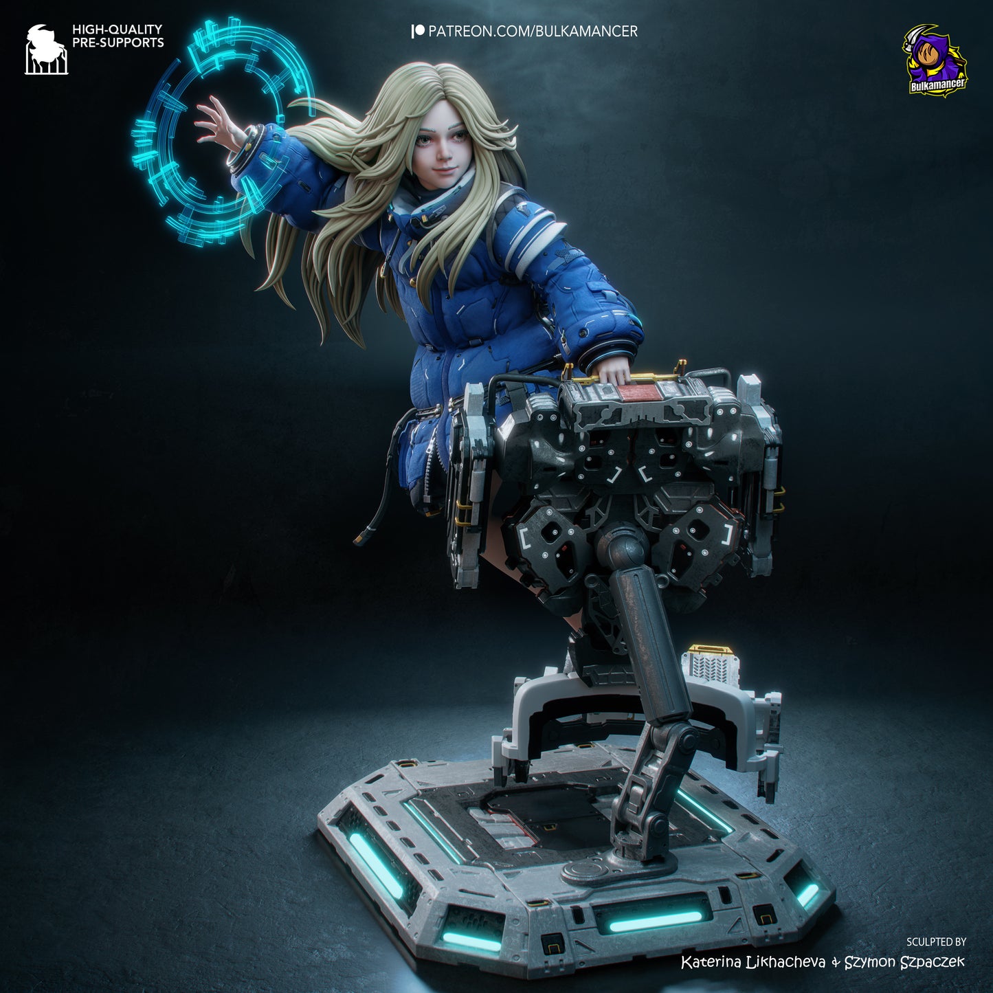 Diana (Pragmata) Statue 3D-Printed Kit