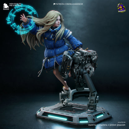 Diana (Pragmata) Statue 3D-Printed Kit