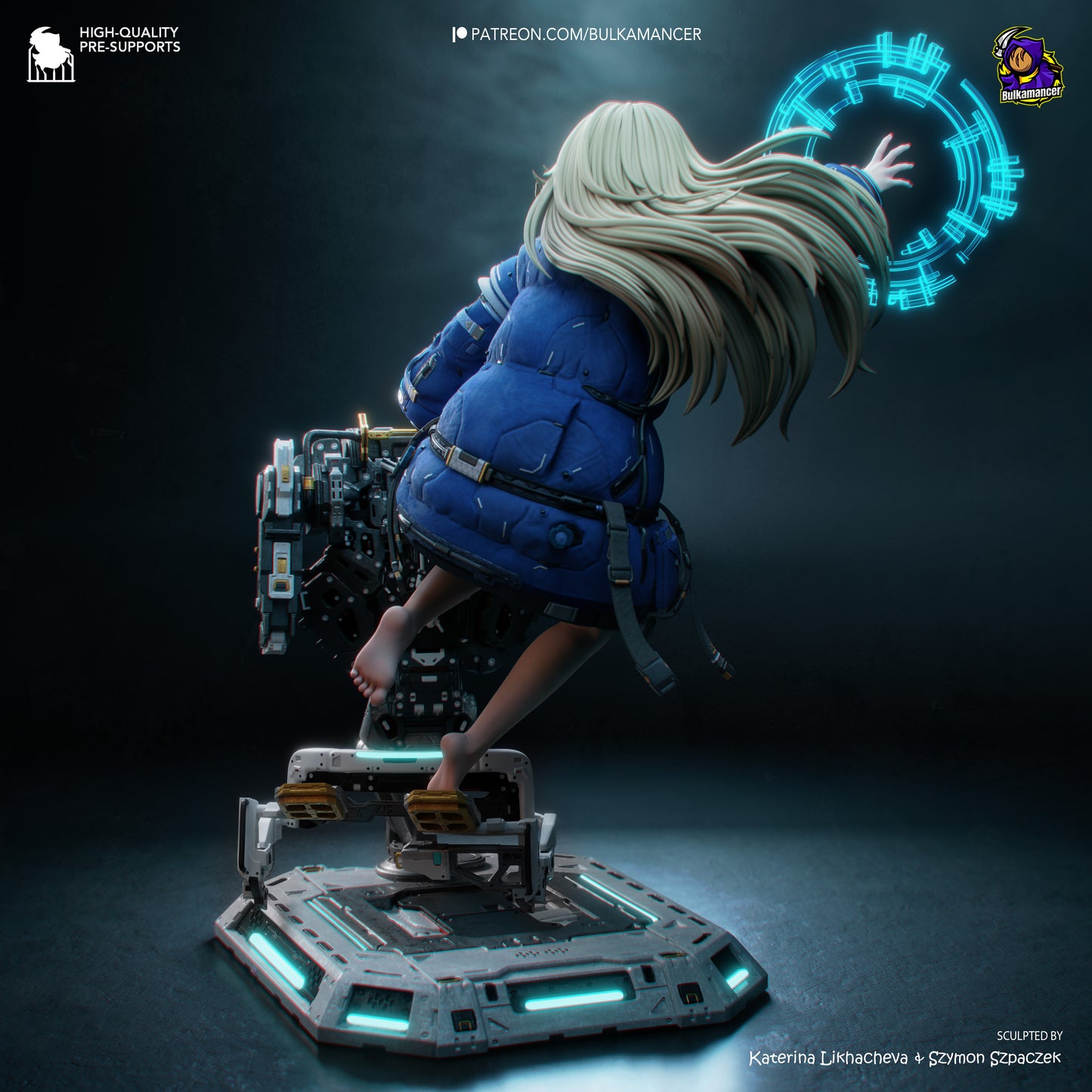 Diana (Pragmata) Statue 3D-Printed Kit