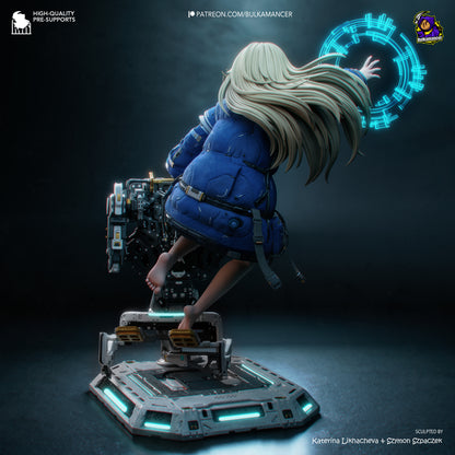 Diana (Pragmata) Statue 3D-Printed Kit