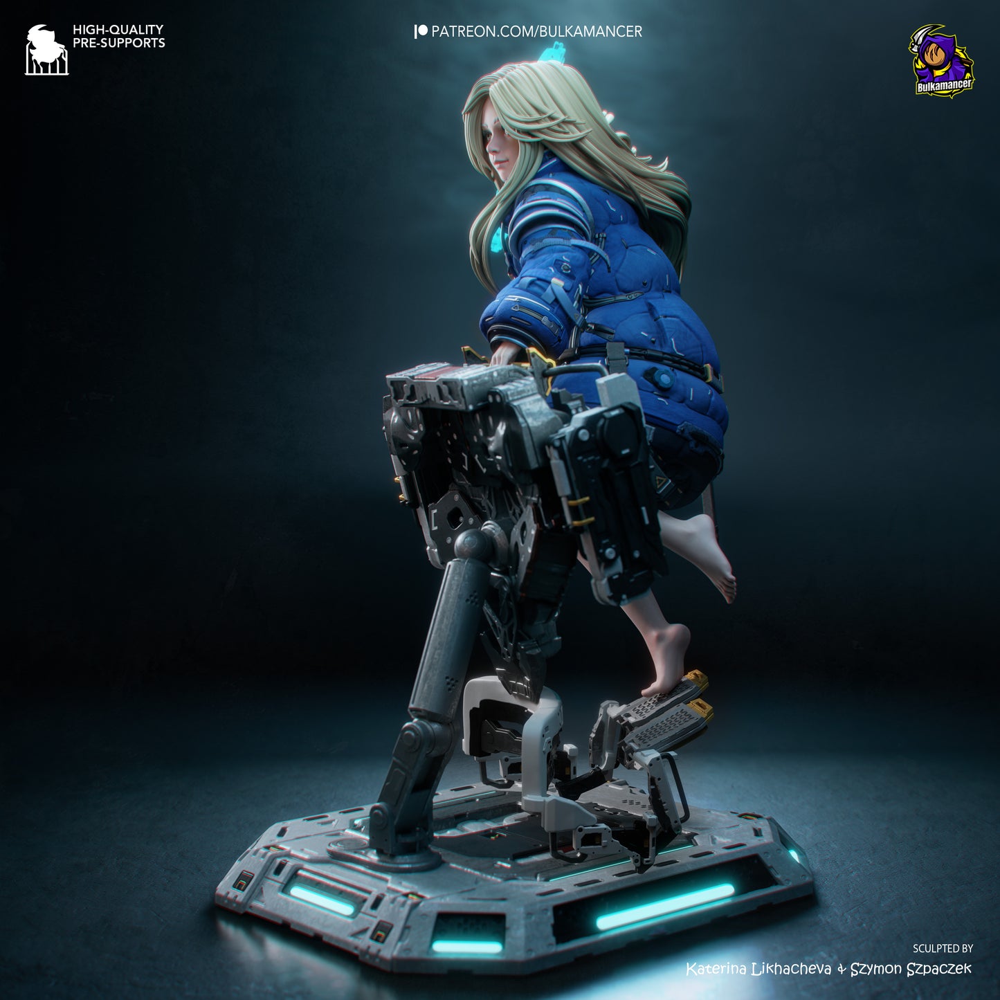 Diana (Pragmata) Statue 3D-Printed Kit