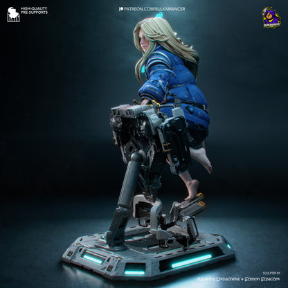 Diana (Pragmata) Statue 3D-Printed Kit