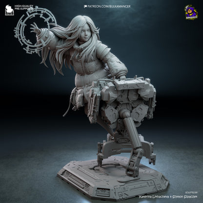 Diana (Pragmata) Statue 3D-Printed Kit