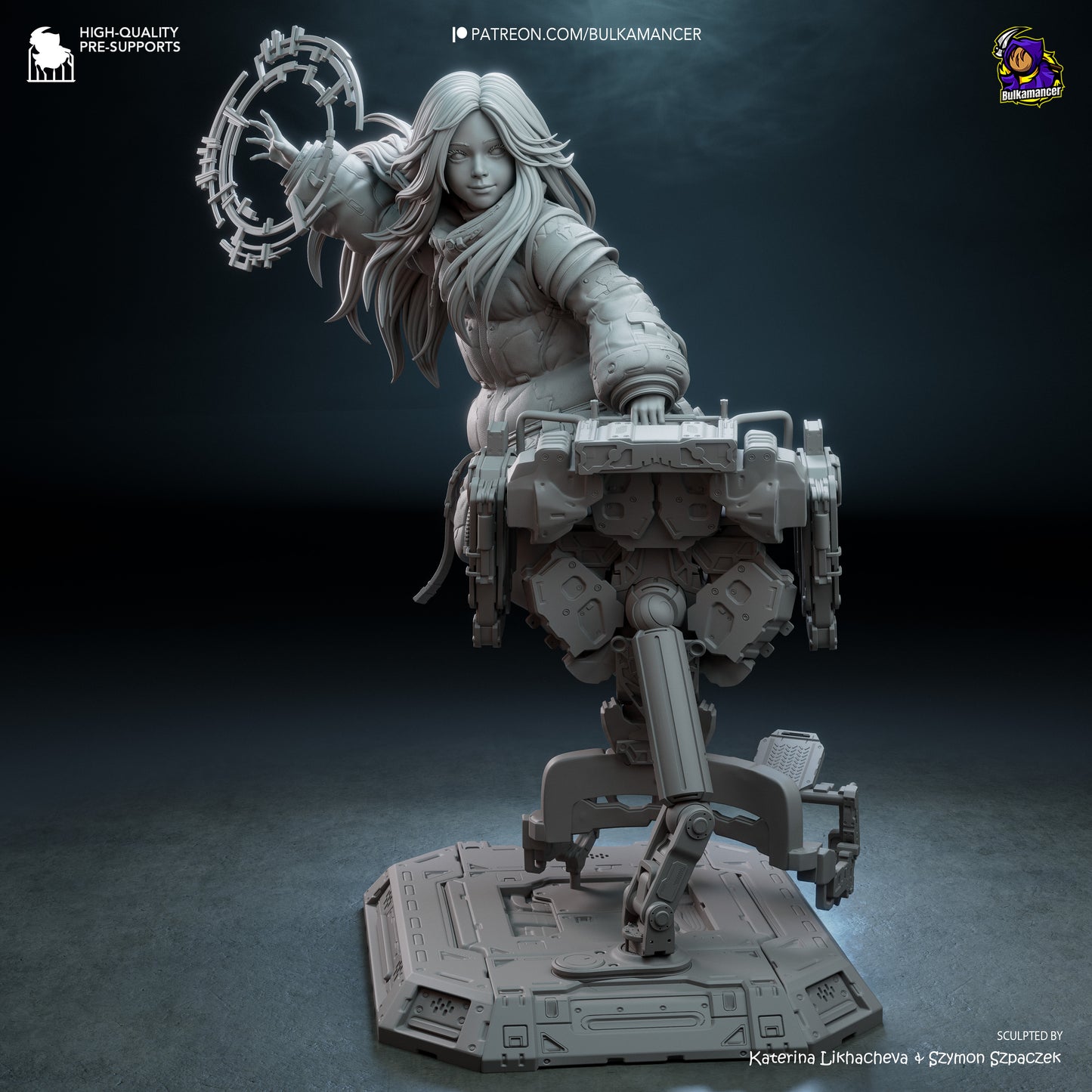 Diana (Pragmata) Statue 3D-Printed Kit