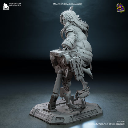 Diana (Pragmata) Statue 3D-Printed Kit