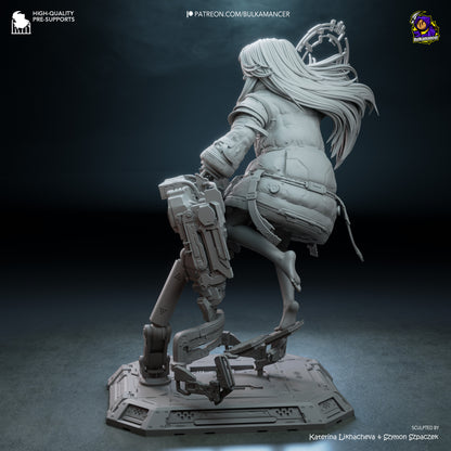 Diana (Pragmata) Statue 3D-Printed Kit