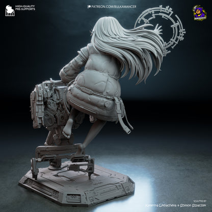 Diana (Pragmata) Statue 3D-Printed Kit