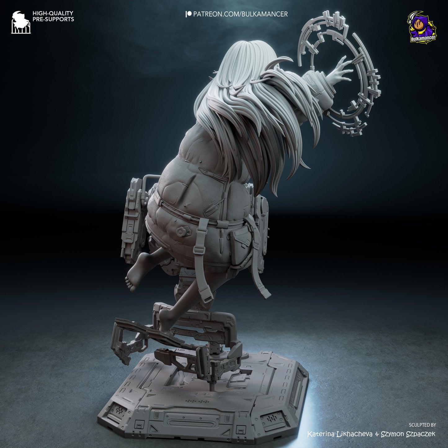 Diana (Pragmata) Statue 3D-Printed Kit