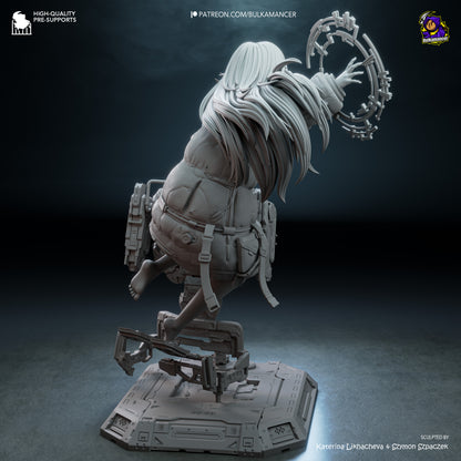 Diana (Pragmata) Statue 3D-Printed Kit