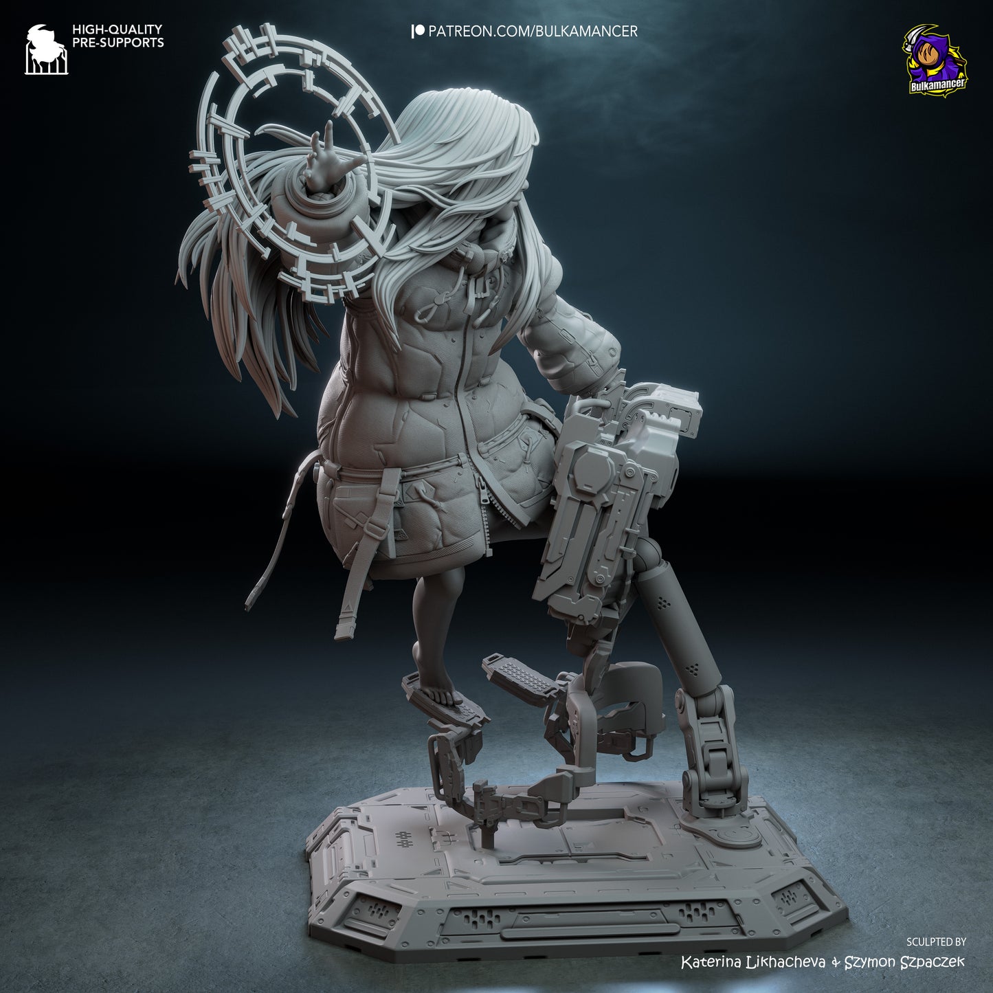 Diana (Pragmata) Statue 3D-Printed Kit