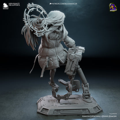 Diana (Pragmata) Statue 3D-Printed Kit