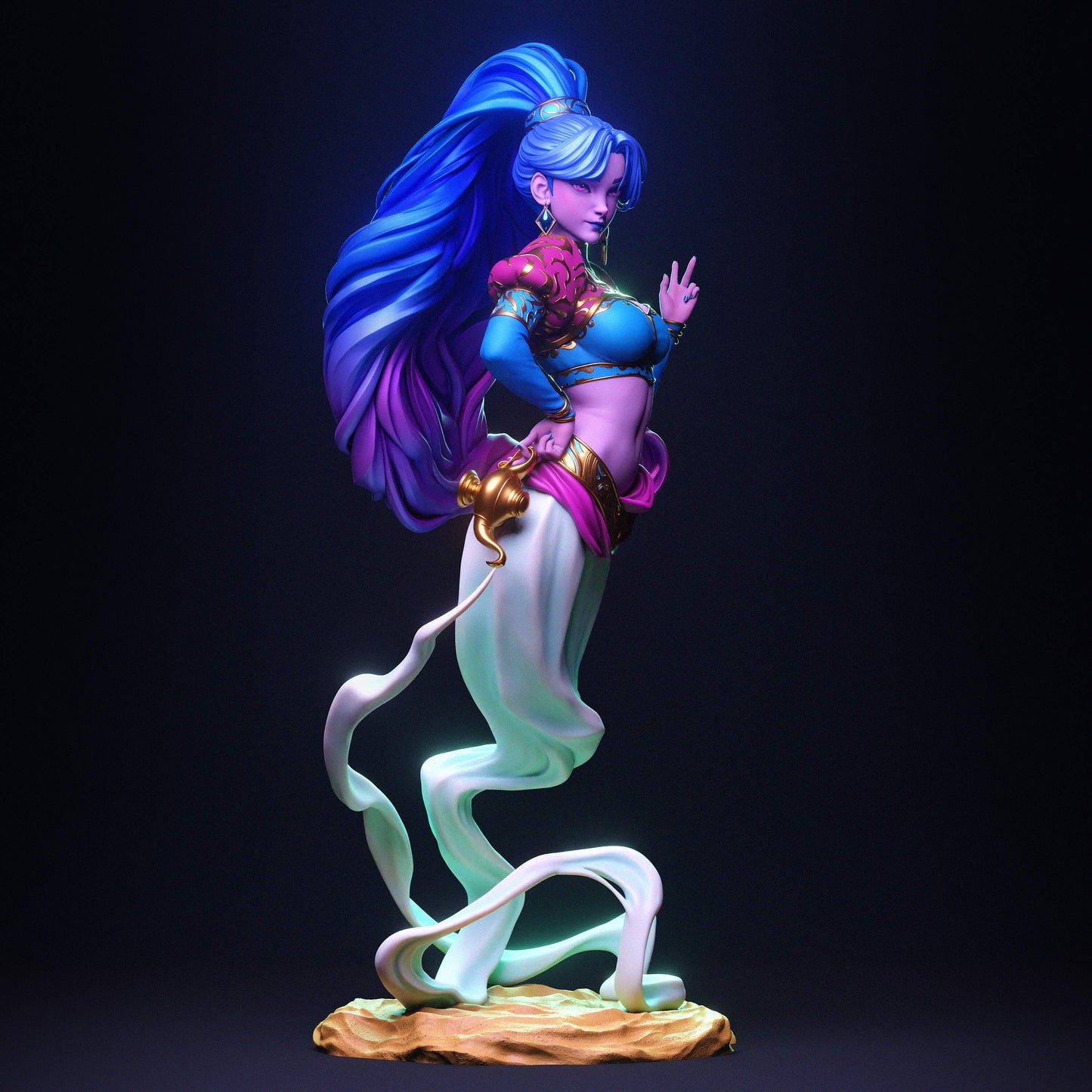 Djinn Statue 3D-Printed Kit