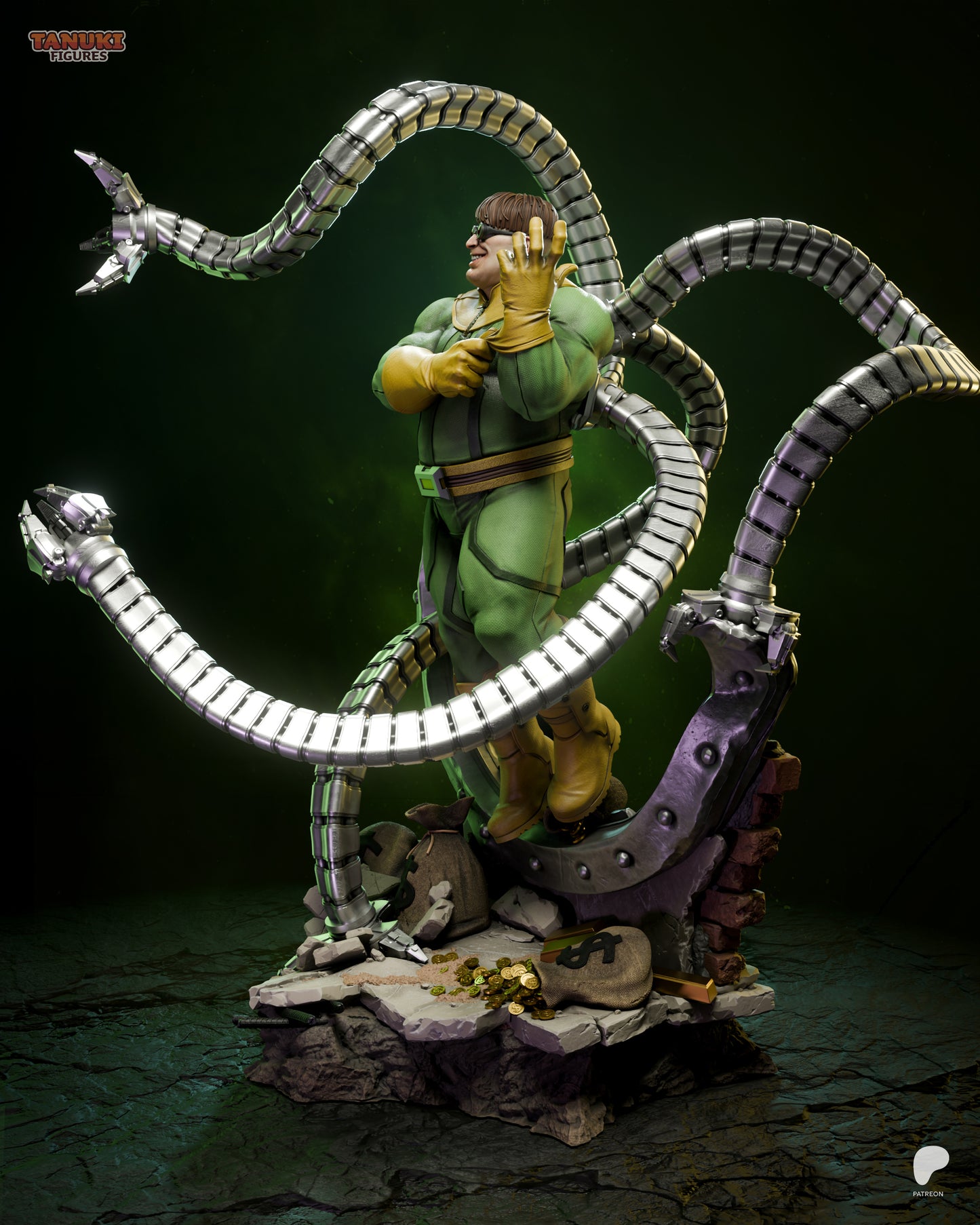 Dr. Octopus Statue 3D-Printed Kit