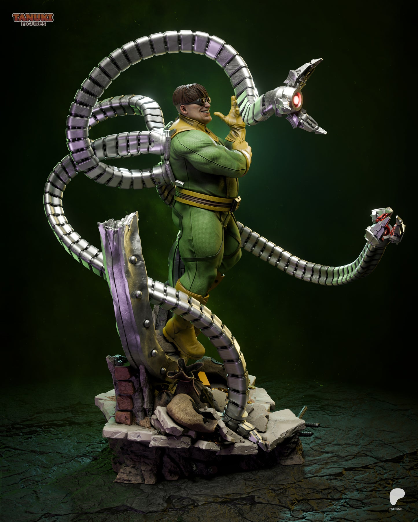 Dr. Octopus Statue 3D-Printed Kit