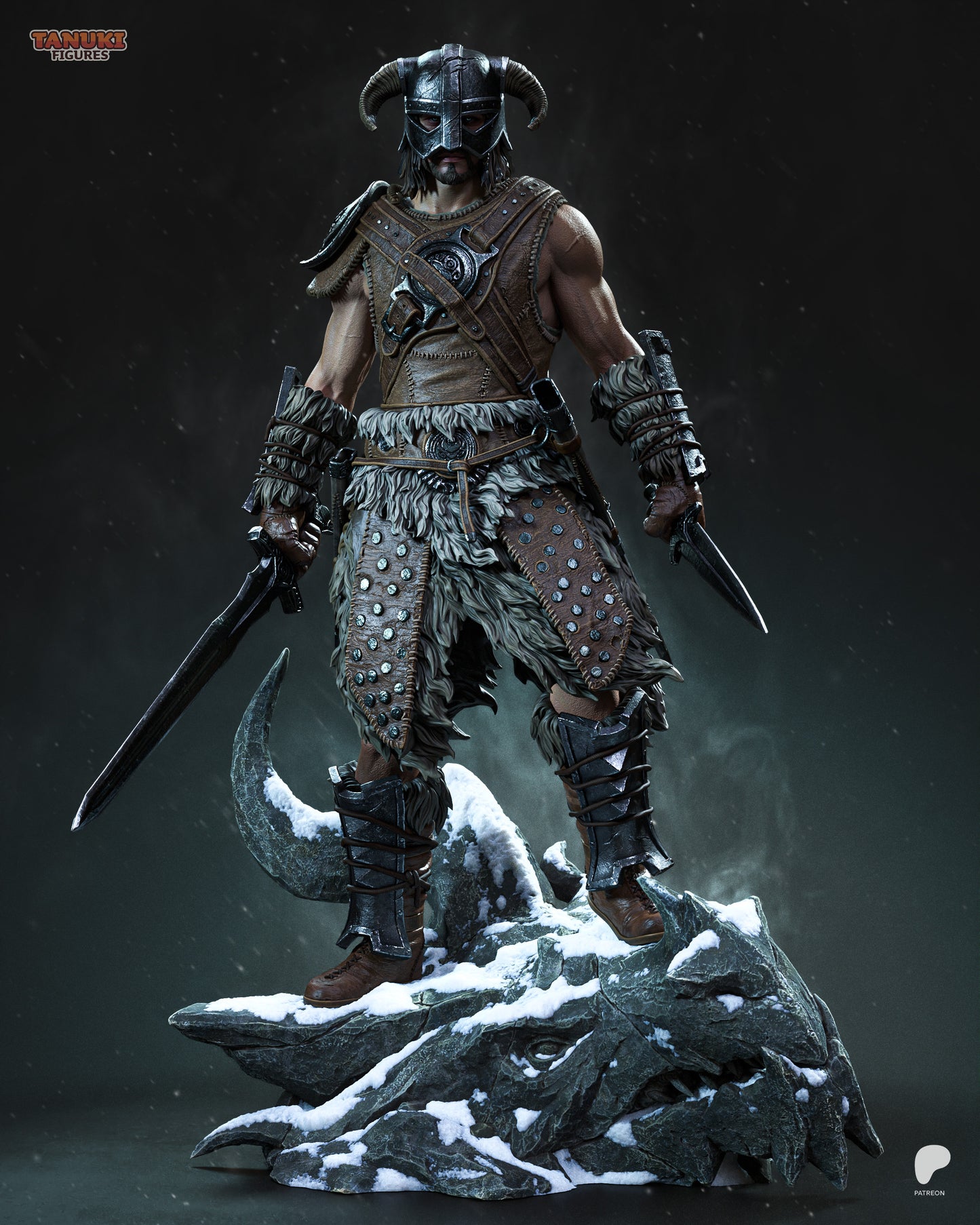 Dovahkiin (Dragonborn) Statue 3D-Printed Kit