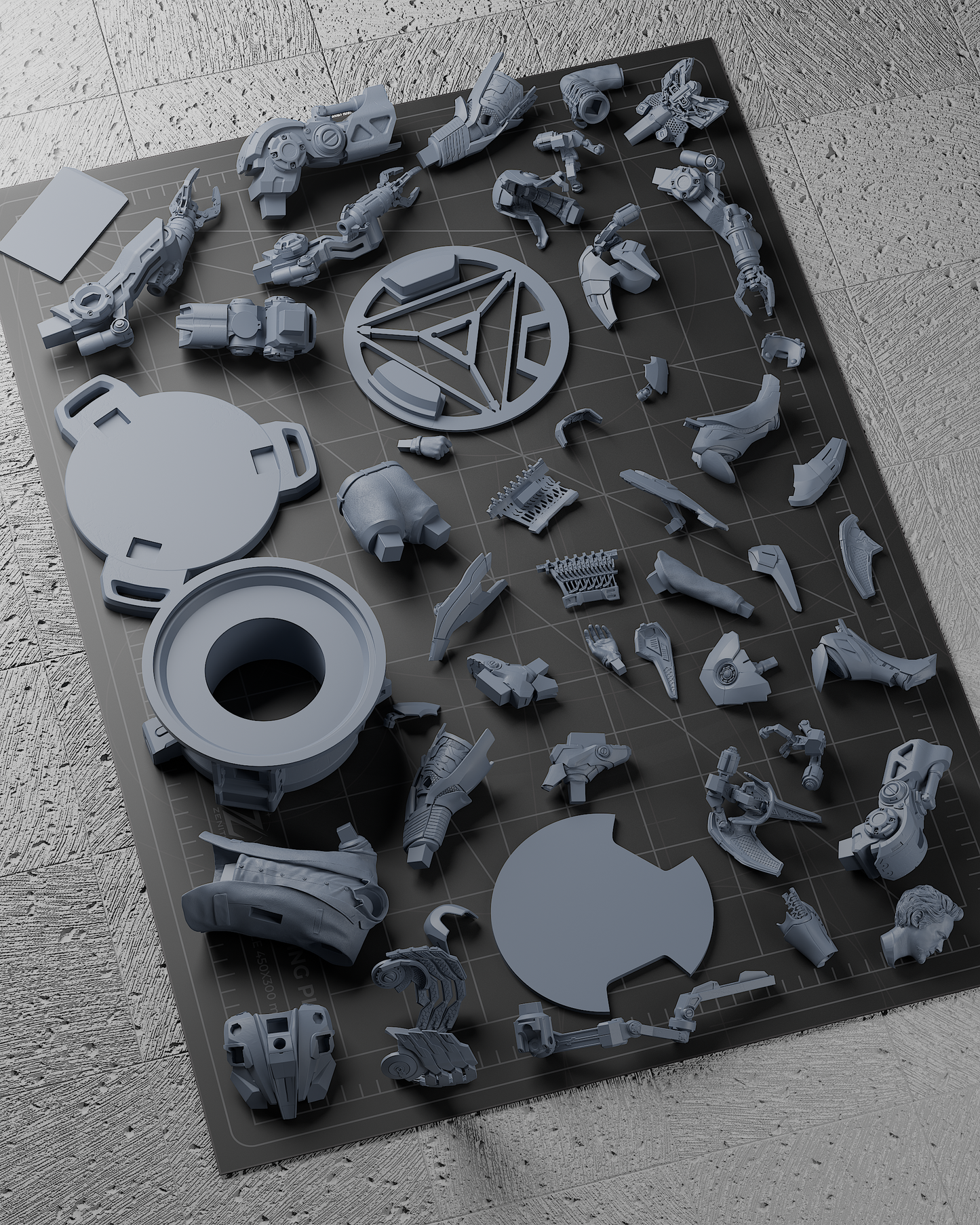 Tony Stark Statue 3D-Printed Kit