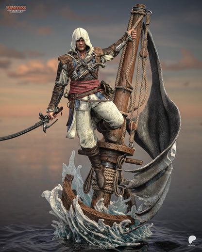 Edward Kenway Statue 3D-Printed Kit