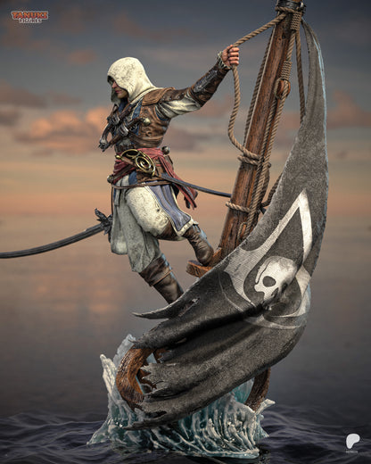 Edward Kenway Statue 3D-Printed Kit