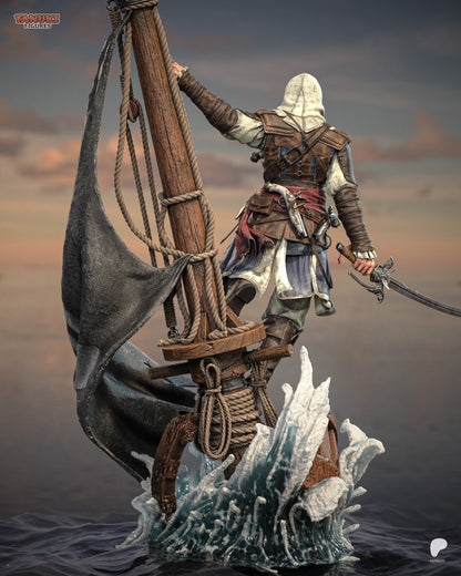 Edward Kenway Statue 3D-Printed Kit