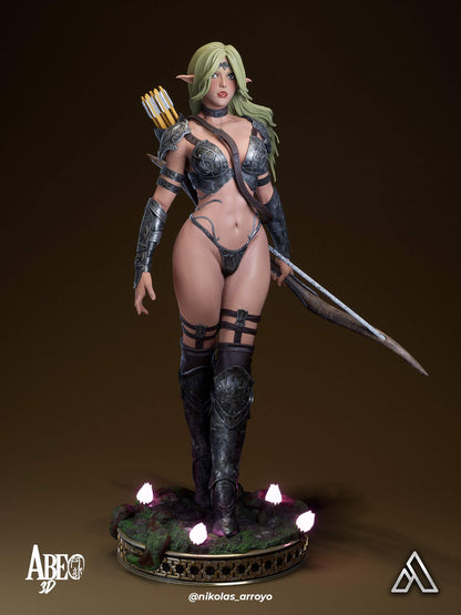 Elaria Shadowleaf Statue 3D-Printed Kit