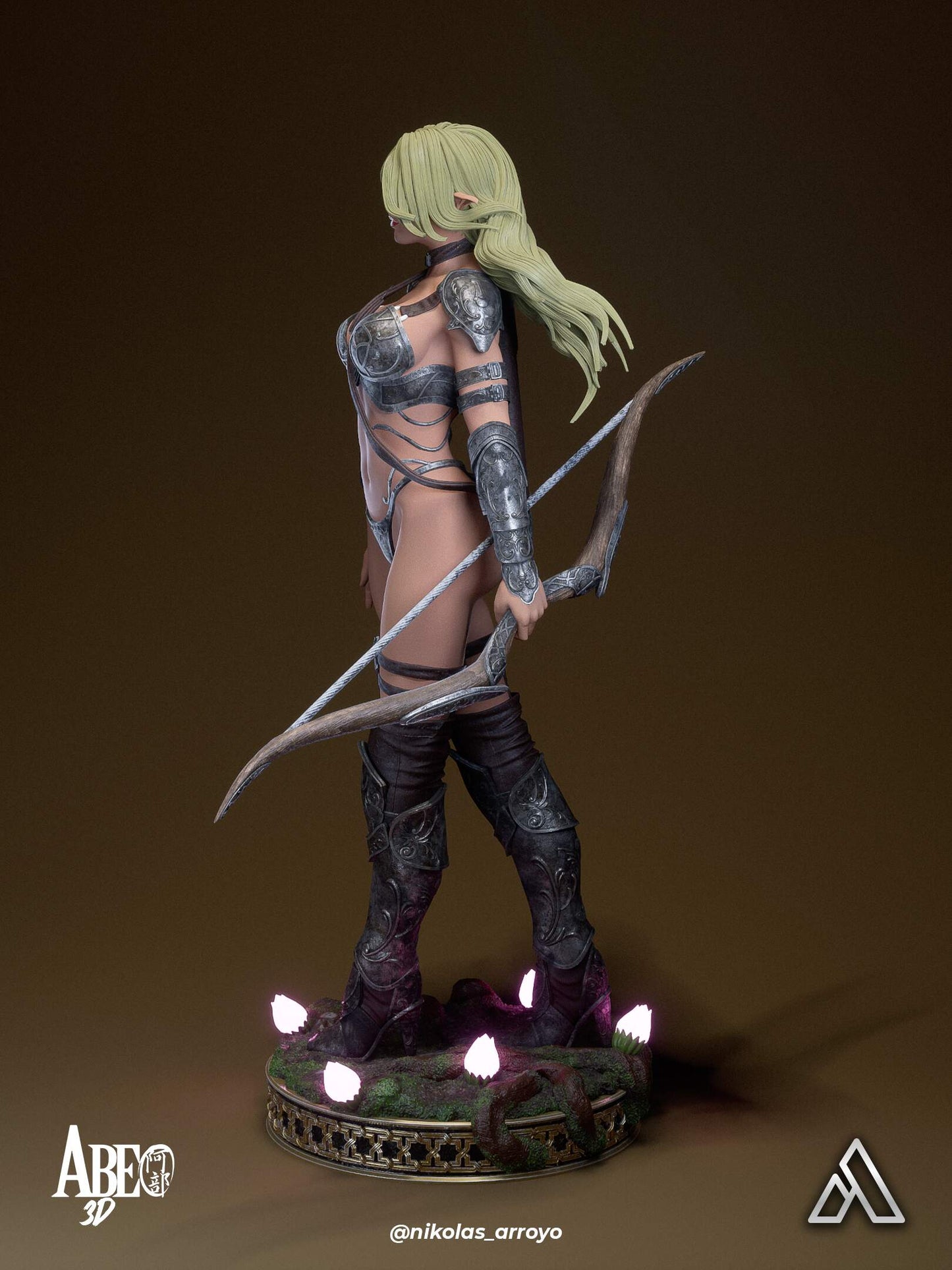 Elaria Shadowleaf Statue 3D-Printed Kit