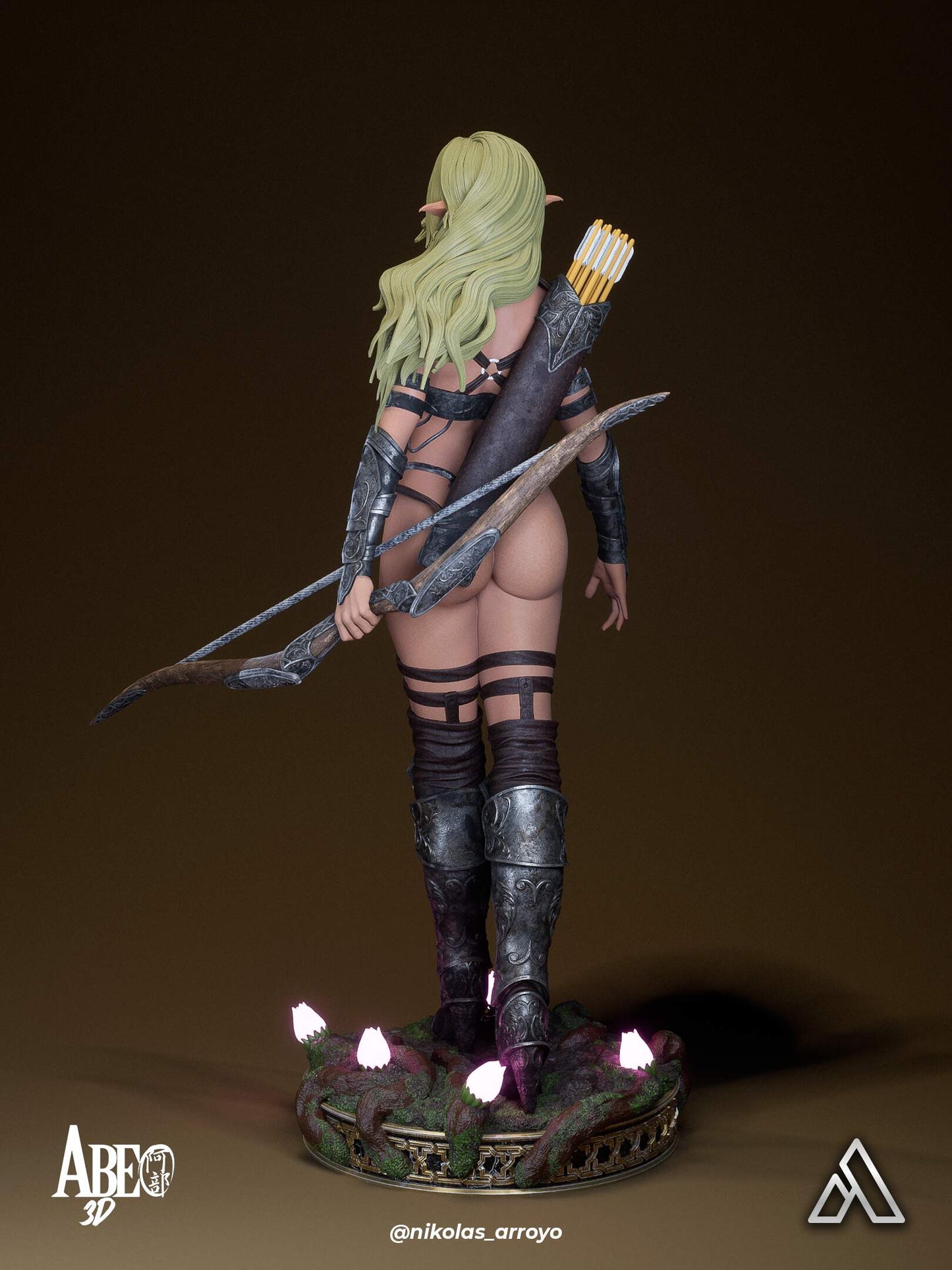 Elaria Shadowleaf Statue 3D-Printed Kit