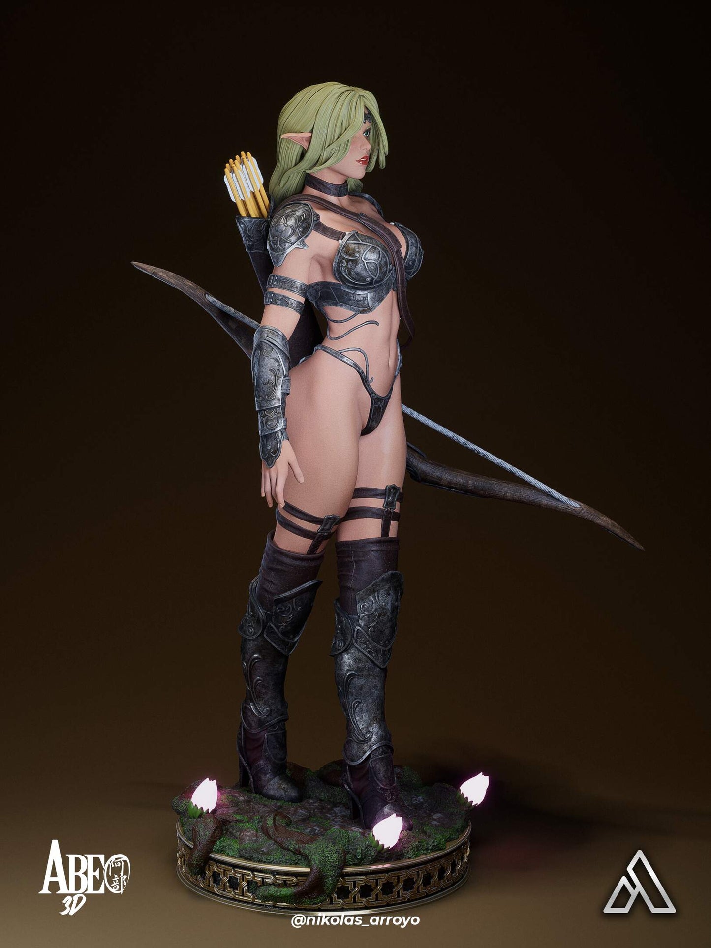 Elaria Shadowleaf Statue 3D-Printed Kit
