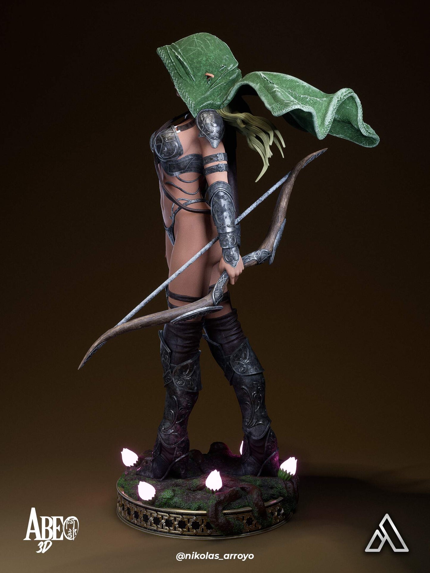 Elaria Shadowleaf Statue 3D-Printed Kit