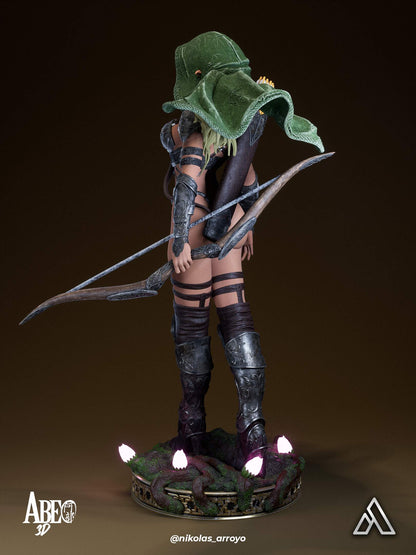 Elaria Shadowleaf Statue 3D-Printed Kit