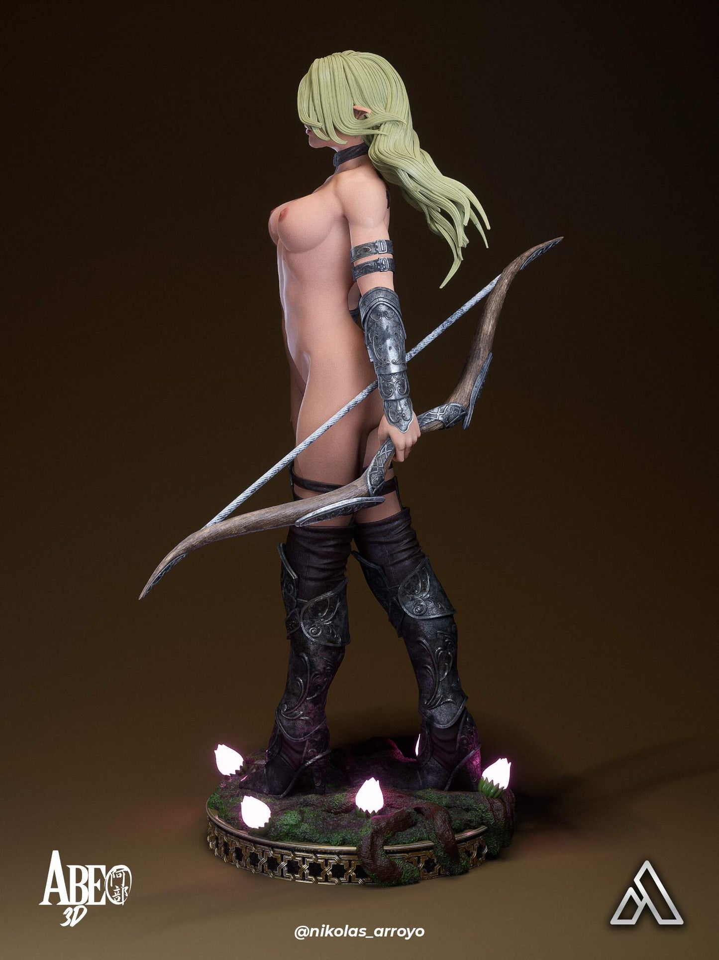 Elaria Shadowleaf Statue 3D-Printed Kit