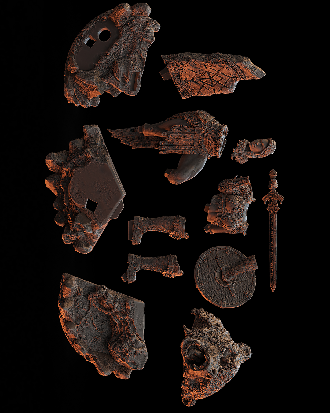 Ellika - The Undefeated Statue