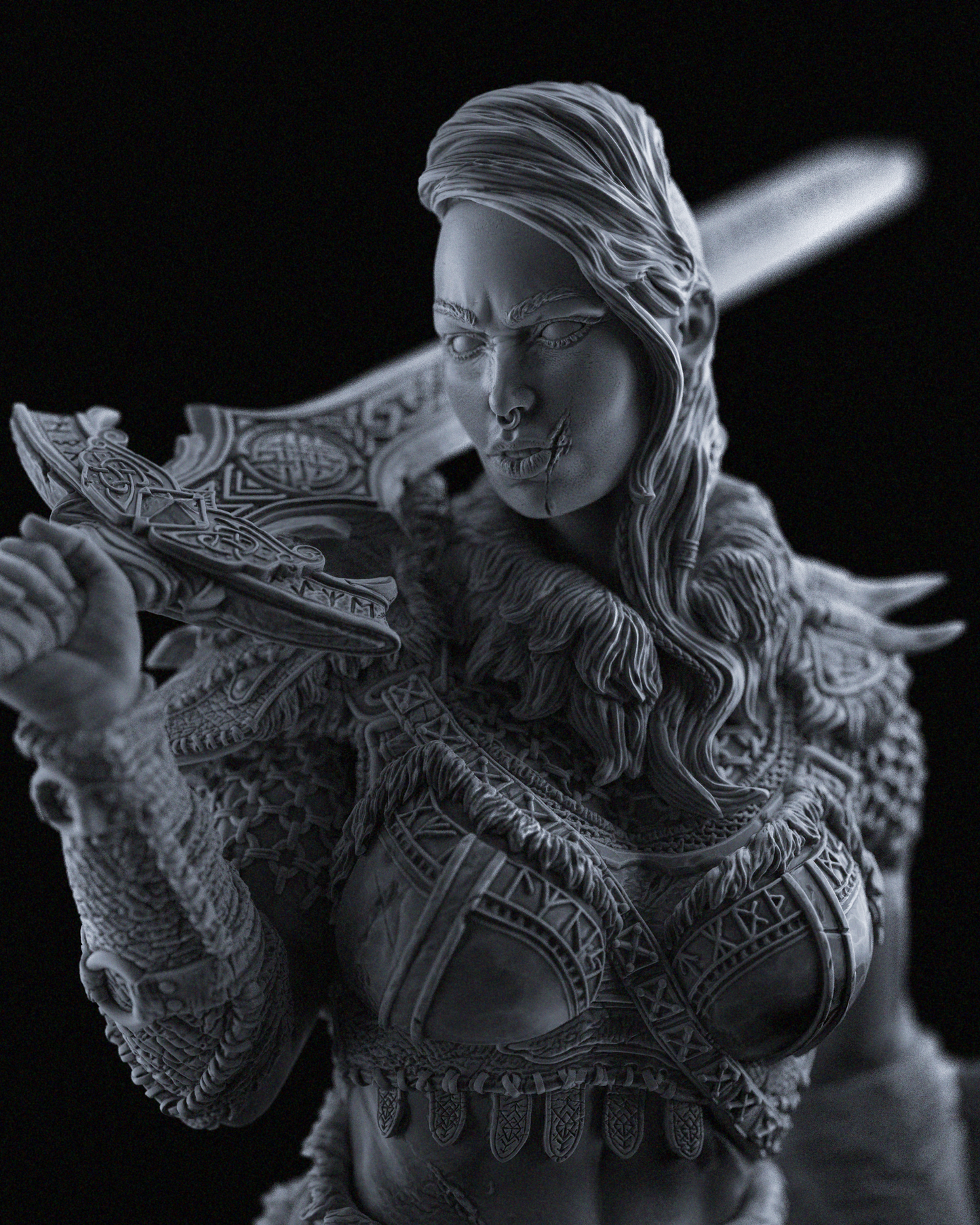 Ellika - The Undefeated Statue