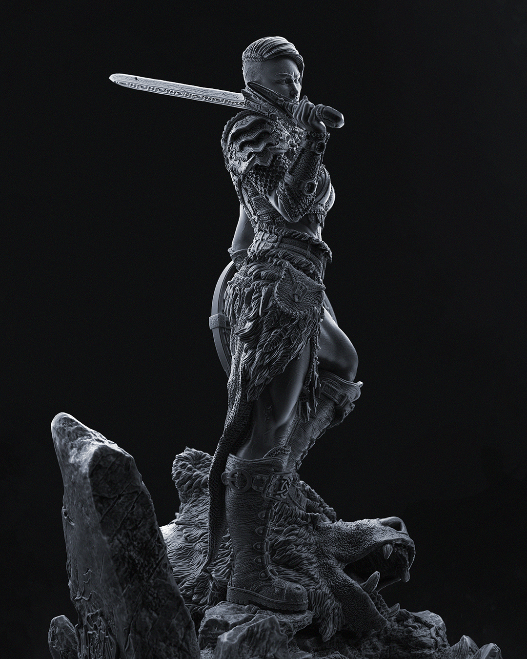 Ellika - The Undefeated Statue