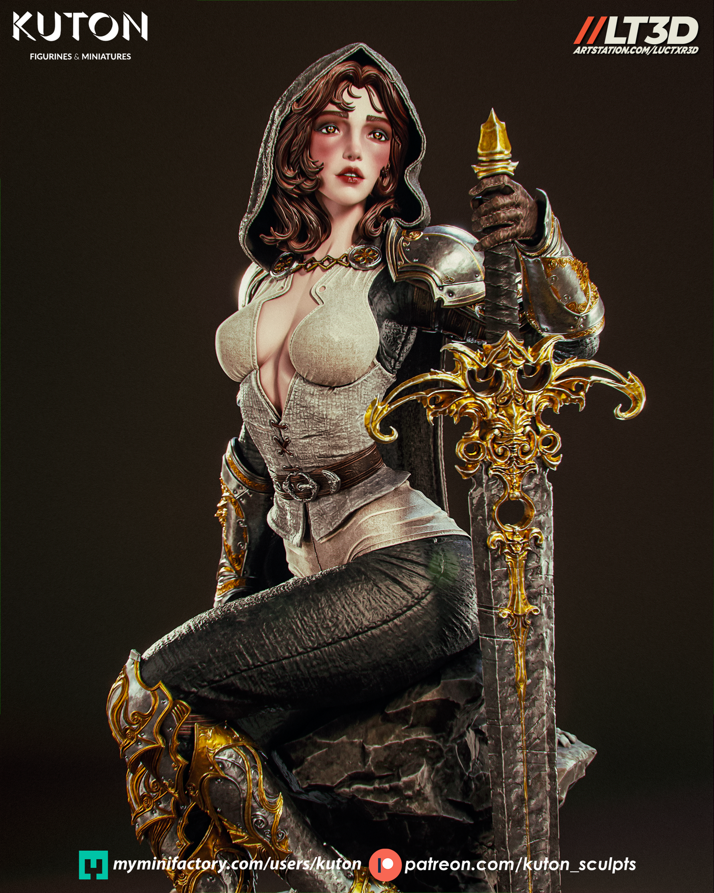 Elyssia Statue 3D-Printed Kit