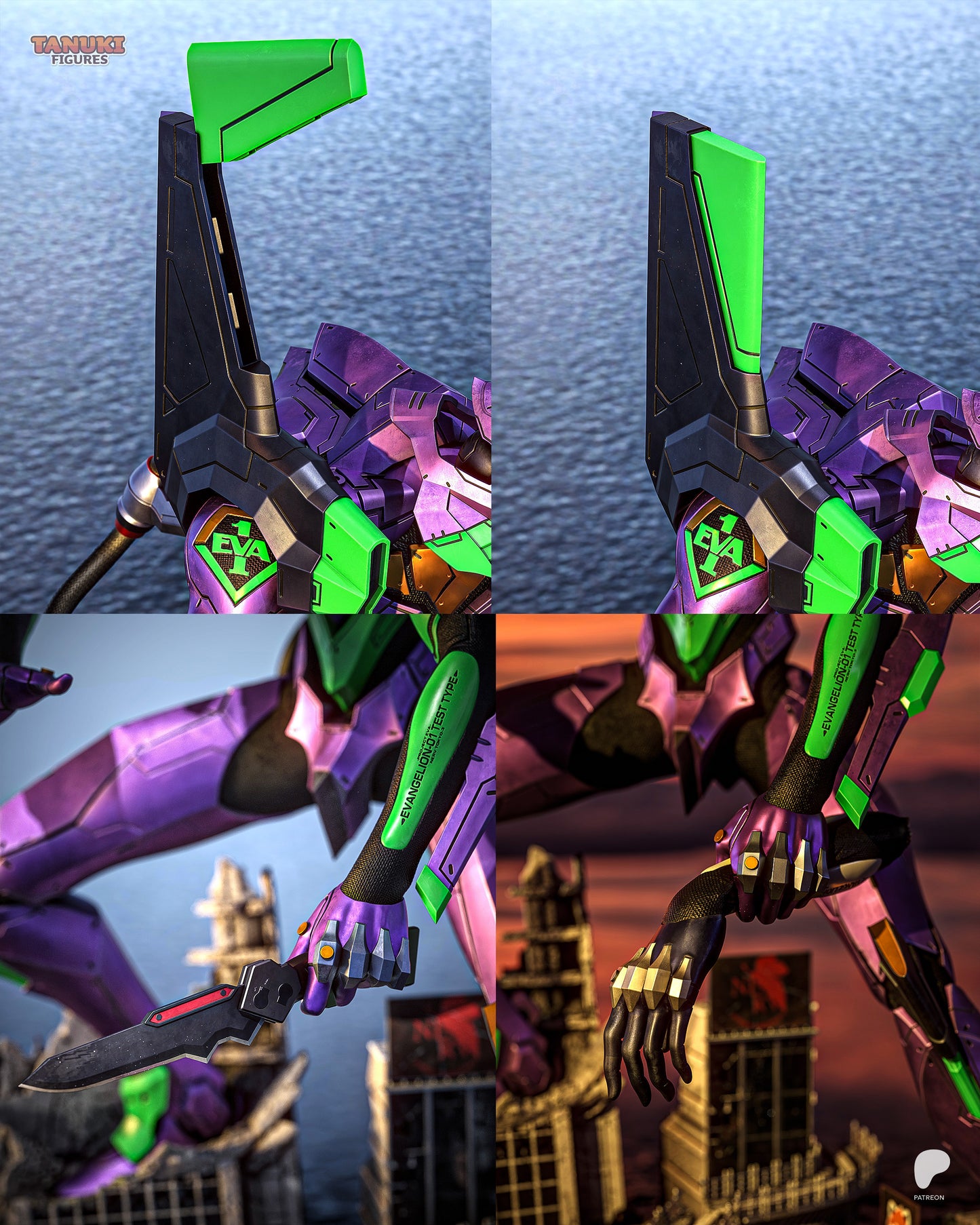 Eva 01 Statue 3D-Printed Kit