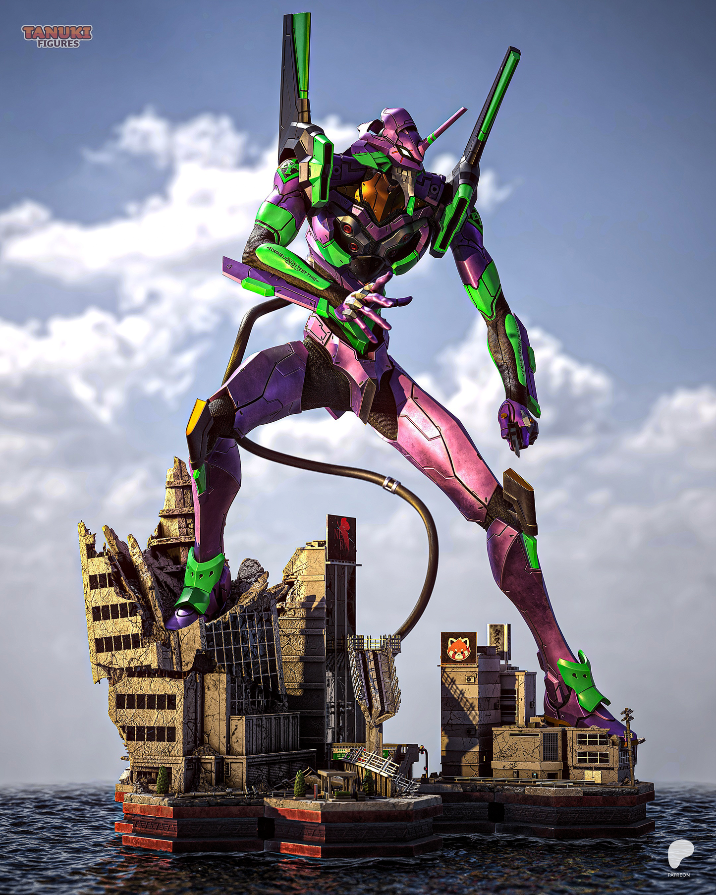 Eva 01 Statue 3D-Printed Kit